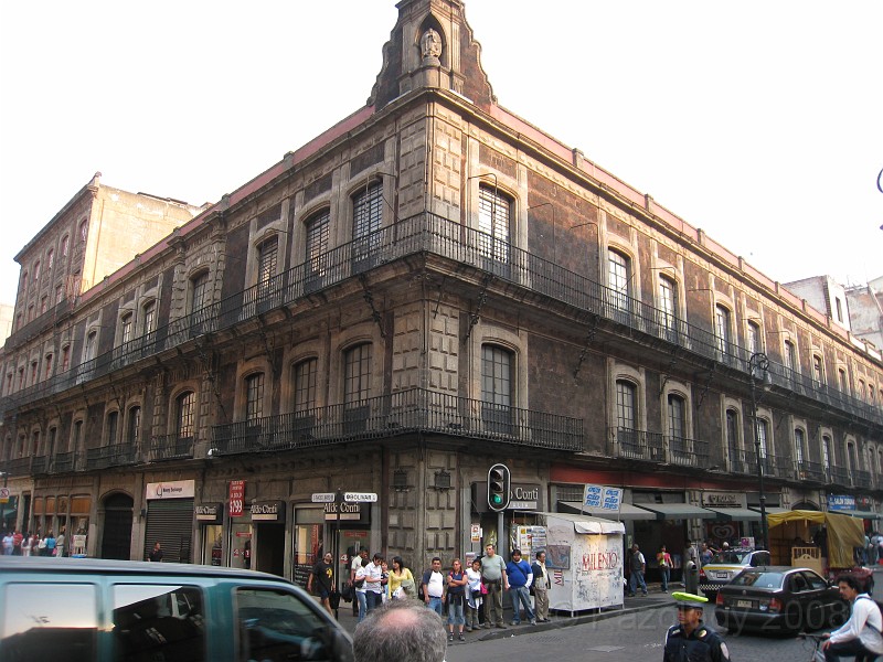 Mexico Pyramids - Mexico City 2009 1330.jpg - A trip to the Teotihuacan area of Mexico to visit the pyramids. A vast complex and a great climb to the top. This was followed by lunch in a cave, then a visit to the historical center of Mexico City. March 2009.